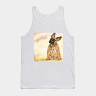 French Bulldog Tilting Its Head - Painting Tank Top